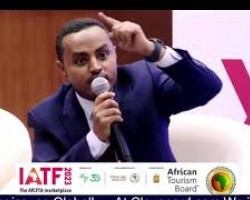 IATF 2023 African Tourism Board Panel Discussion Henok Sirak  Area Manager Ethiopian Airlines