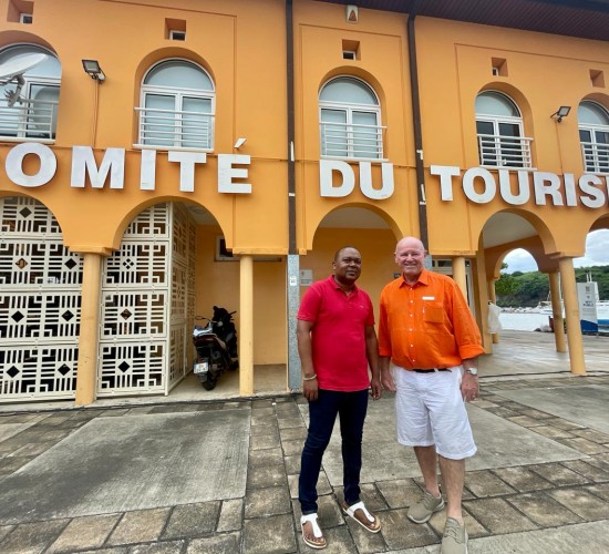 Mayotte Tourism Director receives Alain St.Ange at his Mamoudzou Offices