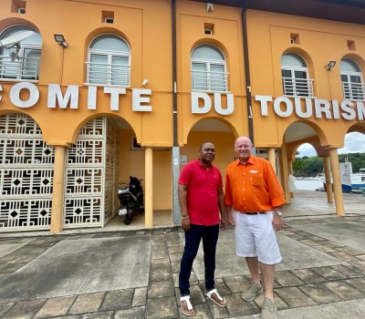 Mayotte Tourism Director receives Alain St.Ange at his Mamoudzou Offices