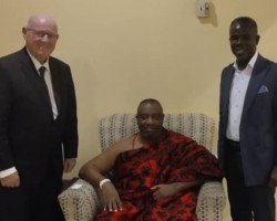 PRESS RELEASE: King TACKIE TEIKO TSURU II of Accra in Ghana meets Alain St.Ange & Emmanuel Treku of Expo Ghana at his private residence
