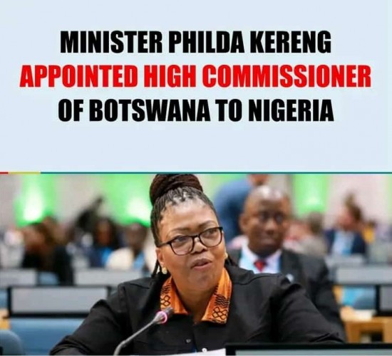 Kereng is Botswana's New Envoy To Nigeria.