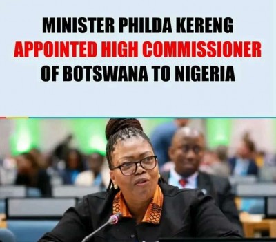 Kereng is Botswana's New Envoy To Nigeria.