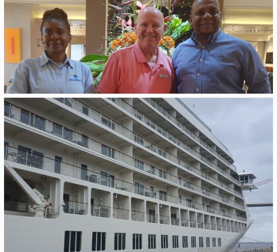 MOZAMBIQUE TOURISM OFFICIALS BOARD ‘THE WORLD’ FLOATING RESIDENCE IN MAPUTO AND DISCUSS TOURISM & COOPERATION WITH TOURISM SPECIALIST ALAIN ST.ANGE
